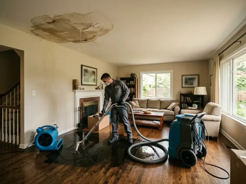 attic-pipe-burst-ceiling-drip-008 — frequently asked questions, Water Damage Restoration & Carpet Care in North Manchester,…